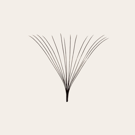 14D Mega Volume Premade Lash Fan – Isolated Long Stem Fan for Lash Extensions
