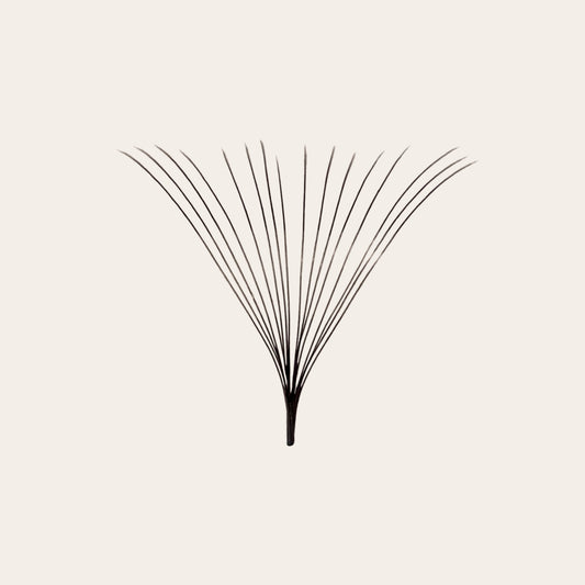 16D premade volume lash fan with long narrow base for mega volume sets from GT Lash Co