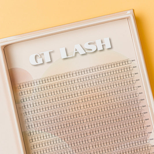 3D short stem premade volume lash fans tray – 1600 fans by GT Lash Co