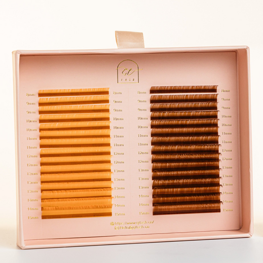 Luxe Light Brown Volume Lashes