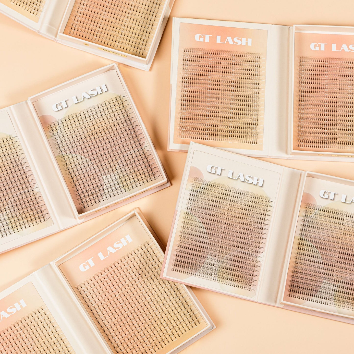 GT Lash Co Premade Fan Trays – Professional Lash Extension Supplies for Hybrid, Volume & Classic Sets
