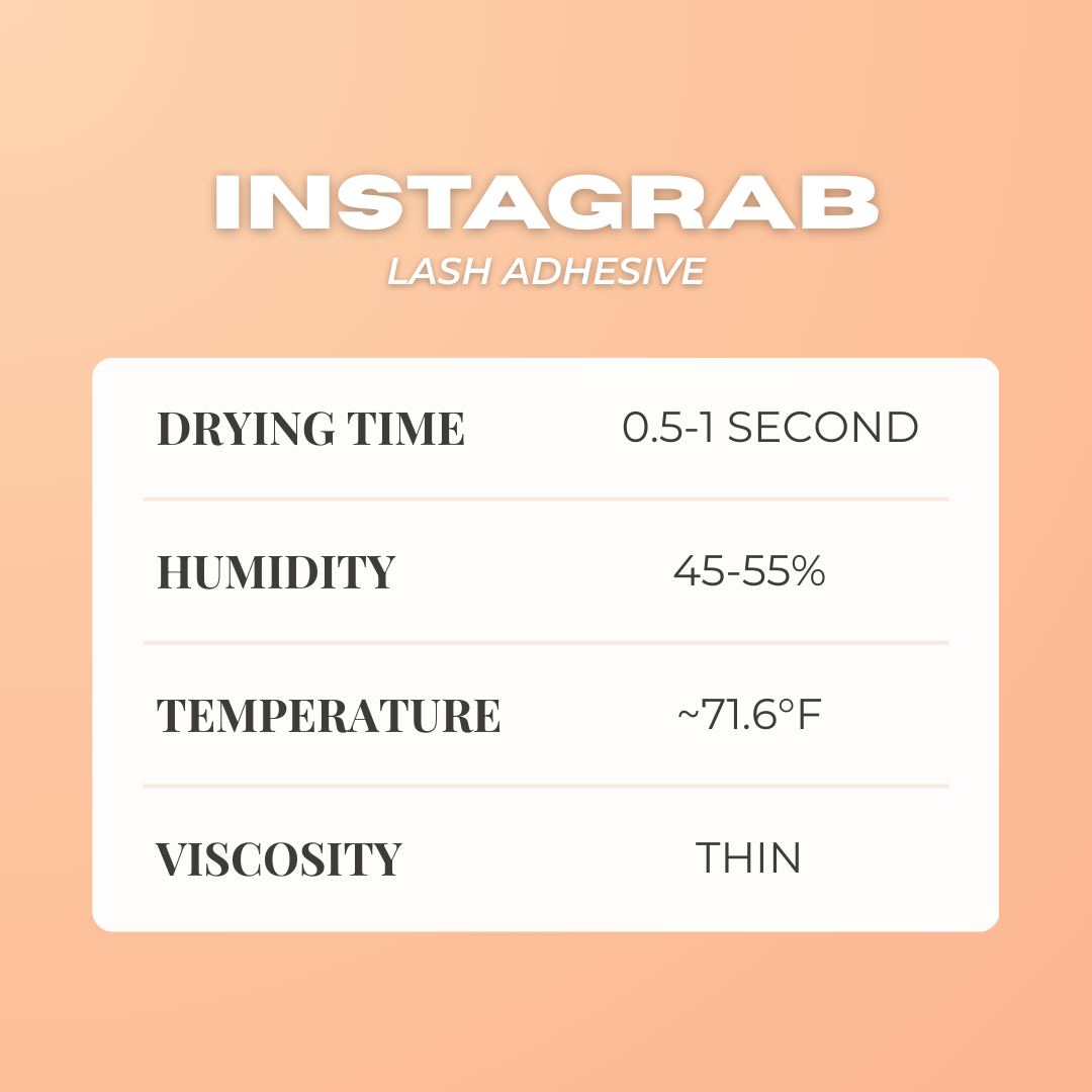 GT Lash Co Instagrab Lash Adhesive for pro lash artists designed to cure in less than a second.