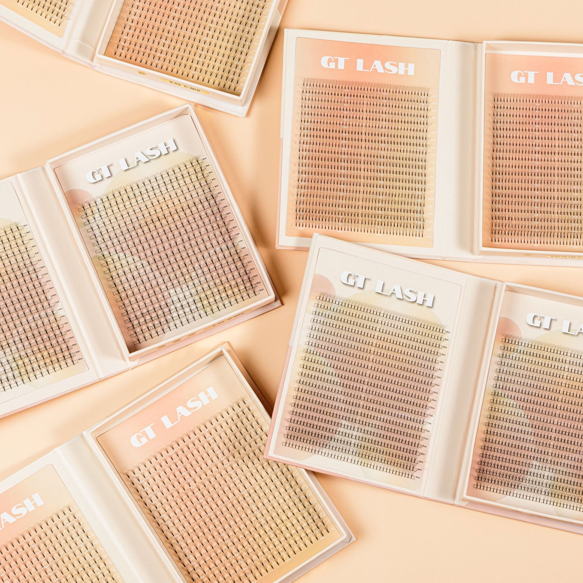 GT Lash Co Premade Fan Trays – Professional Lash Extension Supplies for Hybrid, Volume & Classic Sets