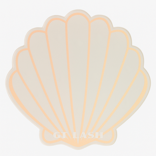GT Lash Co seashell eyelash extension tile for lash artists – premium glue and lash palette for professional lash application