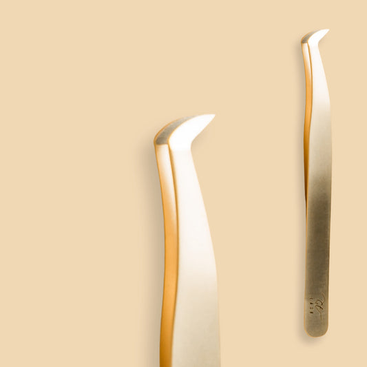 T4 Boot Fiber Tip Lash Tweezer for Volume Fan Creation and Premade Pickup by GT Lash Co